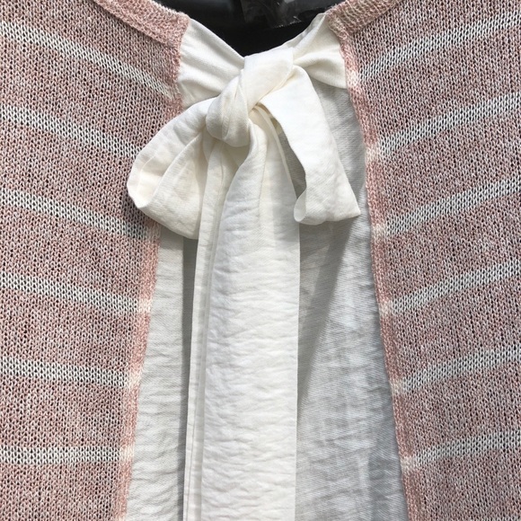 Anthropologie Beige Sweater with White Lace Detail - Picture 8 of 9